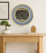 Divine Brass Plate - Four Quls (Blue)