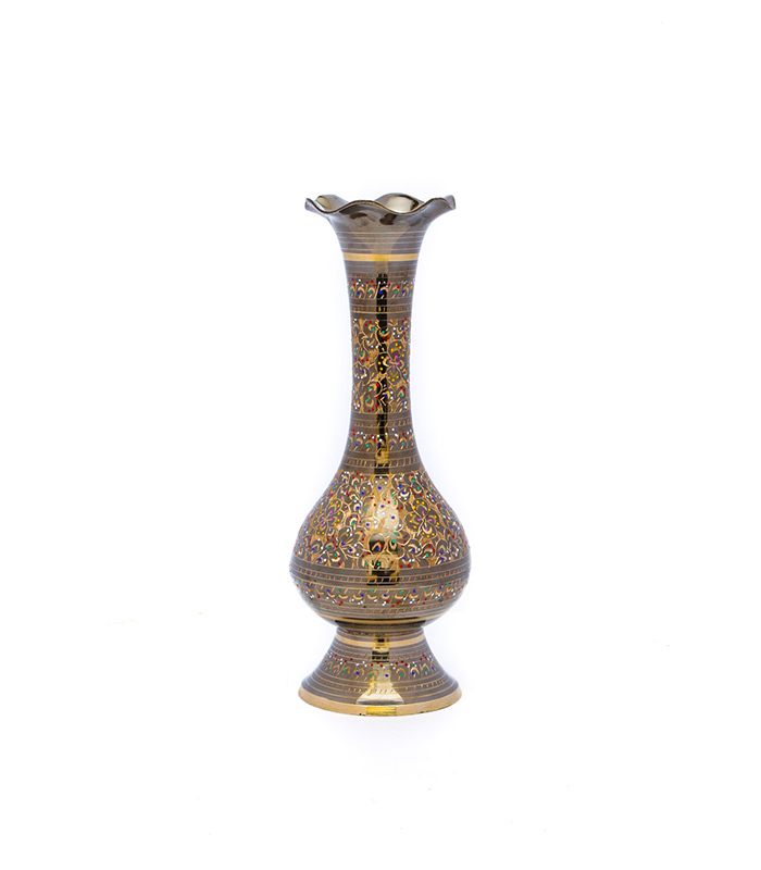 QALAMKARI GULDAN (Brass Vase)