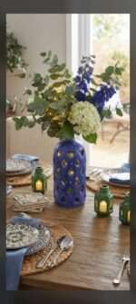 Blue Weave Vase (Large) - Image 2