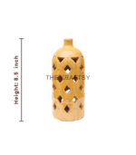 Ceramic Open Yellow Weave Vase (Medium) - Image 3