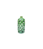 Ceramic Open Green Weave Vase (Medium)