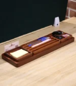 Wooden Desk Organizer Set (Long) - Thekraftsy