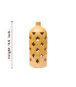 Ceramic Open Yellow Weave Vase (Large) - Image 4