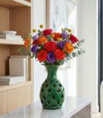 Green Prism Vase-Large