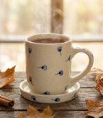 FLOWER WHISPER MUG WITH COASTER