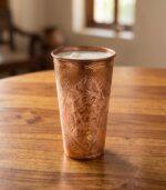 Floral Copper Glass
