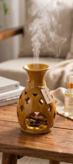 Mustard Prism Vase-Small - Image 3